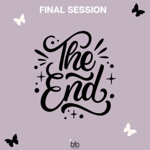 Title - Final Session Text - THE END in graphic letters